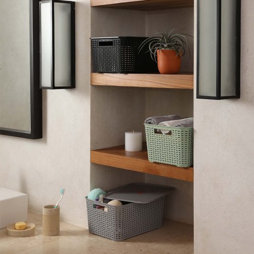 DECORATIVE RATTAN BOX 10L 33*23*15 cm - 7822