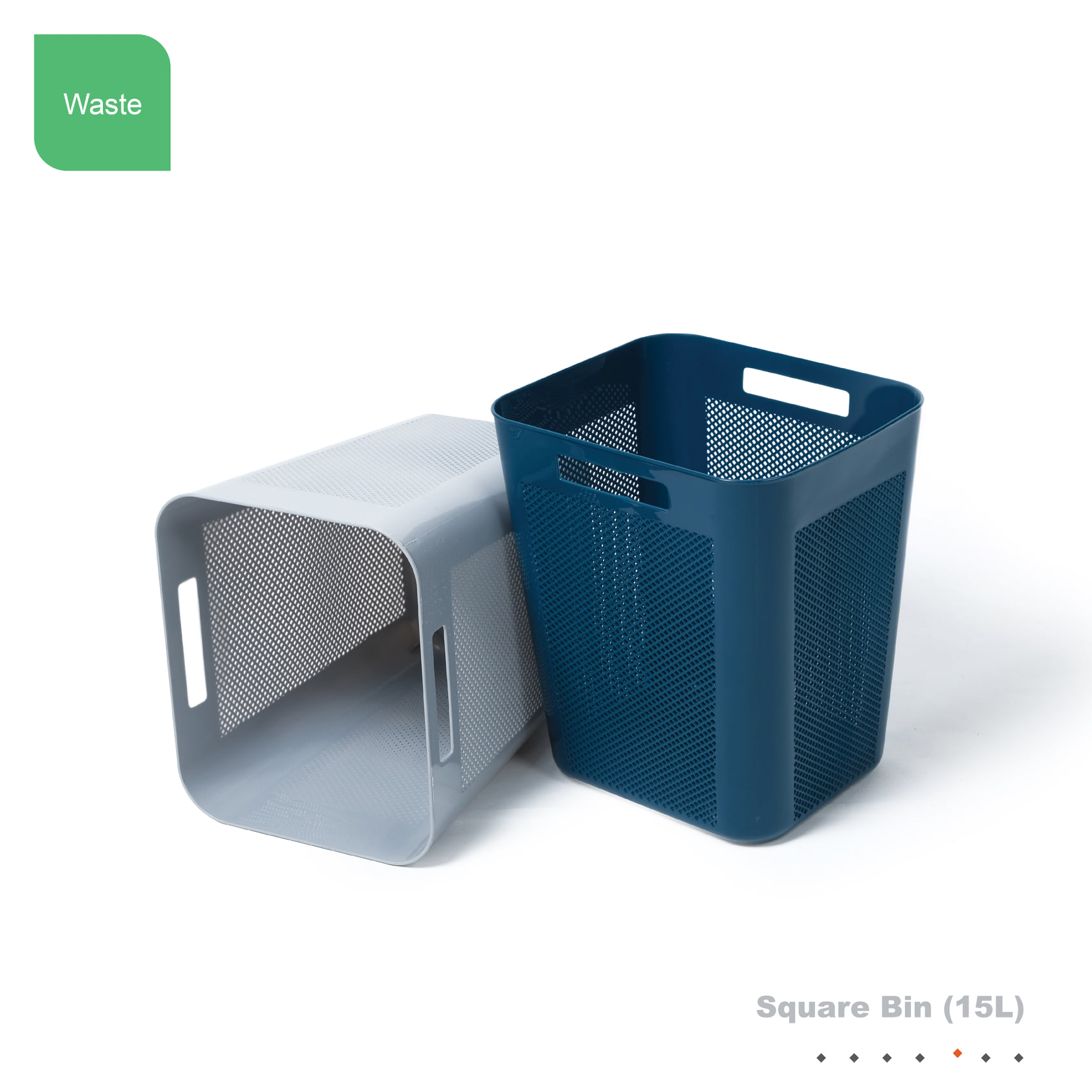 Square Bin PHOENIX BIN SQ 15LT NEW - 5844 - Image 2