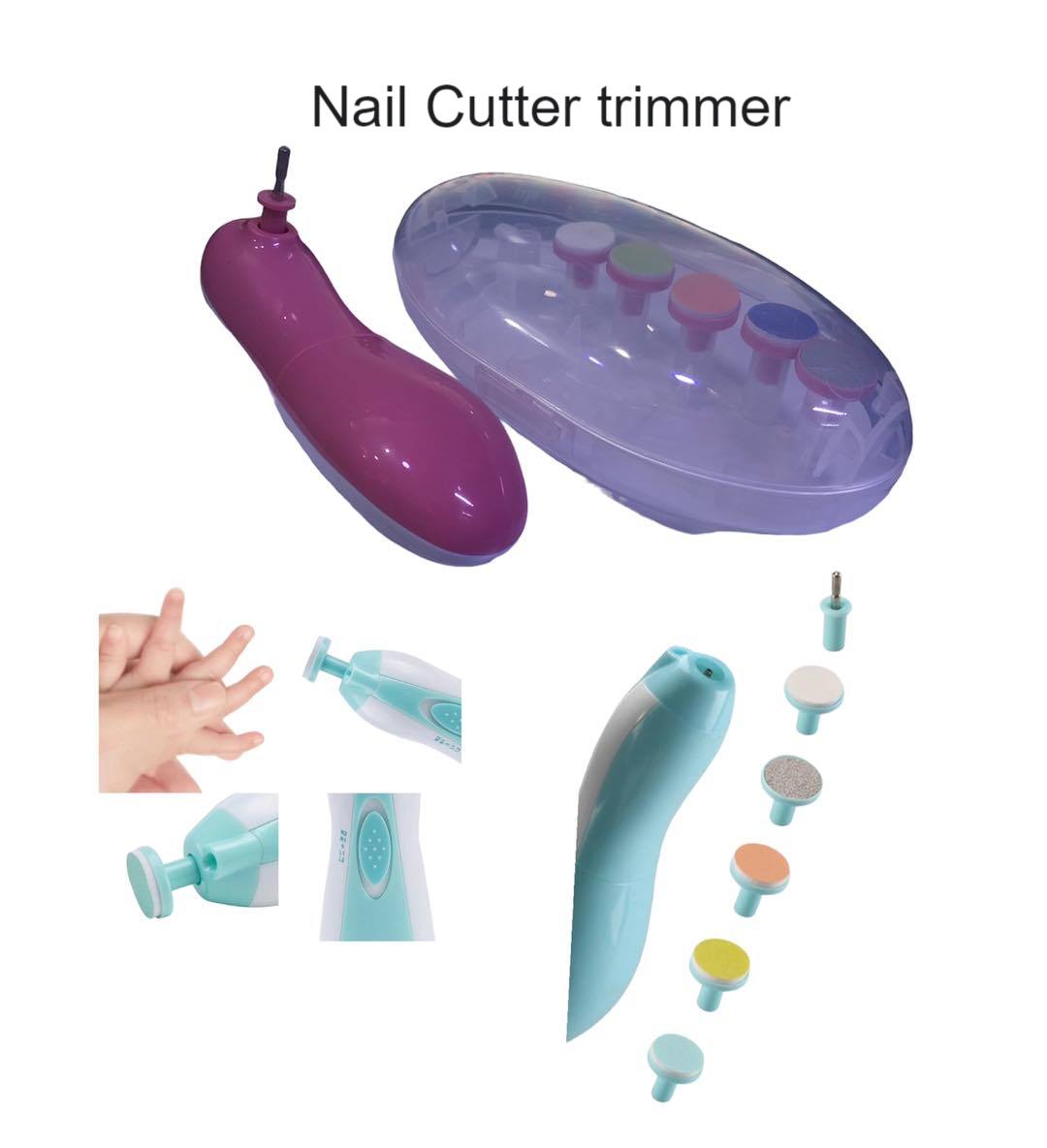 Multifunctional Electric Baby Nail Trimmer Baby Nail File Clippers Toes Fingernail Cutter Trimmer Manicure Tool Set Baby Care