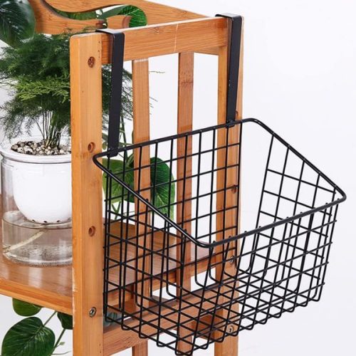 Multifunctional Storage Basket Kitchen Storage Rack Over The Cabinet Door Wire Storage Basket - 11499