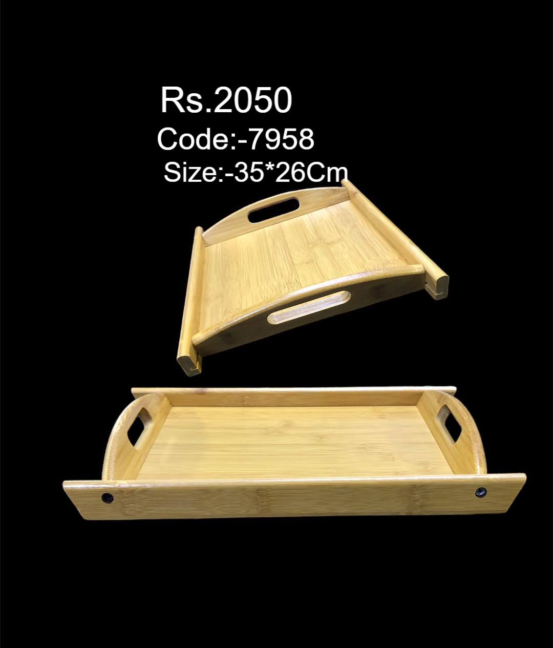 Bamboo Wooden tray bread tray buffet tray bakery tray hotel tray pressure plate bread tray bread tray- 3014 - Image 6