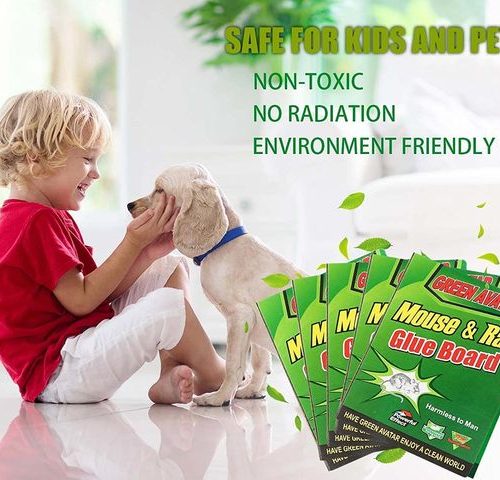 Rat Trap Rat Pads mice Trap Mouse Trap Glue Pad Rat Cather Gum Pad for Home Office Mouse Trap Non-Toxic Glue Pad Safe for Pets and Children . - 11073