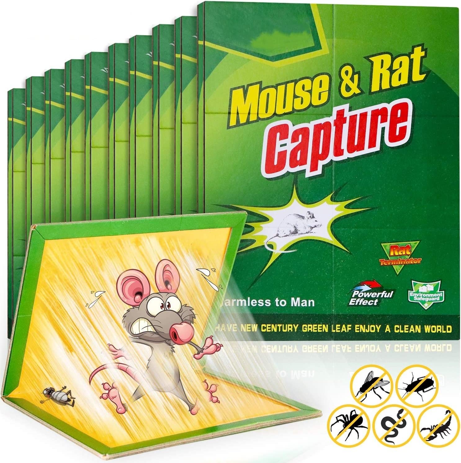 Rat Trap Rat Pads mice Trap Mouse Trap Glue Pad Rat Cather Gum Pad for Home Office Mouse Trap Non-Toxic Glue Pad Safe for Pets and Children - 11072 - Image 4
