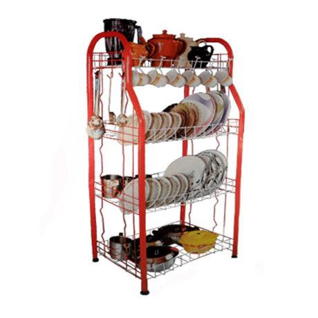KITCHEN DISH DRYING RACK Master Rack, OUTDOOR DISH DRYING STORAGE, 4 TIER MULTIPURPOSE RACK - 1573.
