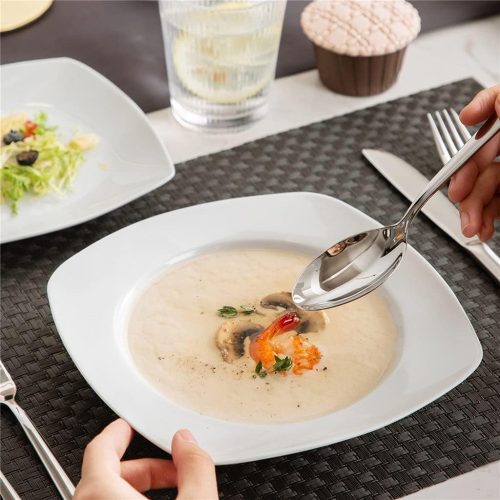 DINNER PLATE SQ WHITE 10 inch -4104