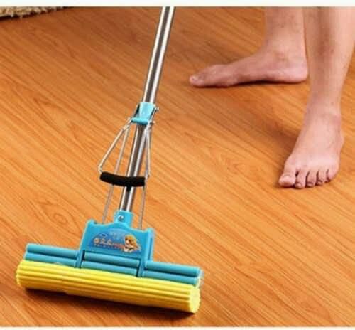 Sponge Mop Floor Cleaning Adjustable Magic Mop Stainless Steel Handle Squeeze Mop- 2756 - Image 2
