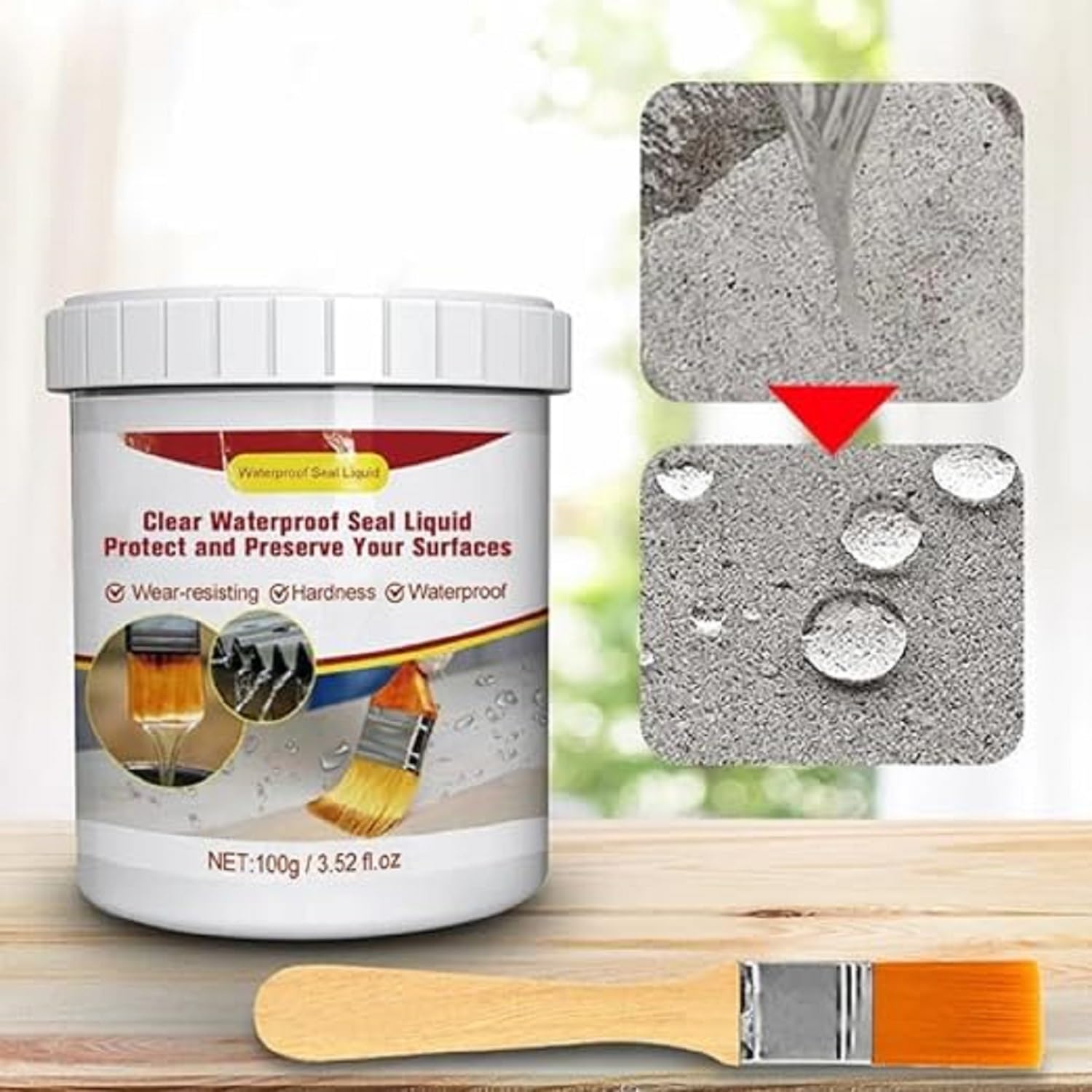 JAYSUING WATERPROOF REPAIR SEAL WITH BRUSH 100G -12415