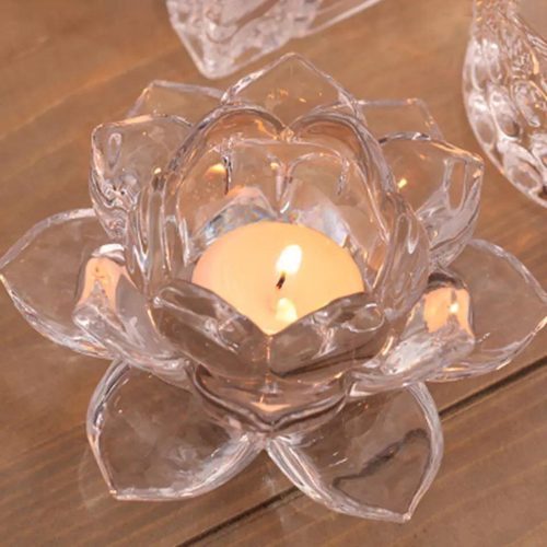 CANDLE STAND CRYSTAL GLASS Code:-3543