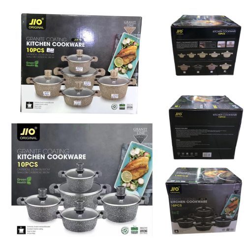 GRANITE PAN  SET 10PCS - 11314
