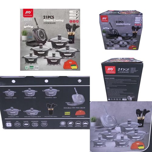 GRANITE PAN SET 21PCS  -11315 