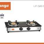 GAS COOKER GLASS TOP 2 BURNER ORANGE OR0277  -11581