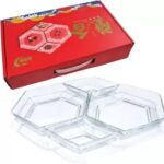 Glass sweet dish 6pcs set - 11457