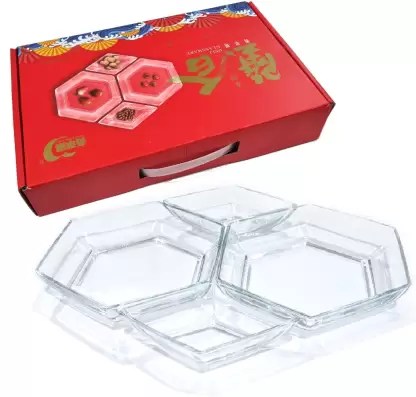 Glass sweet dish 6pcs set - 11457