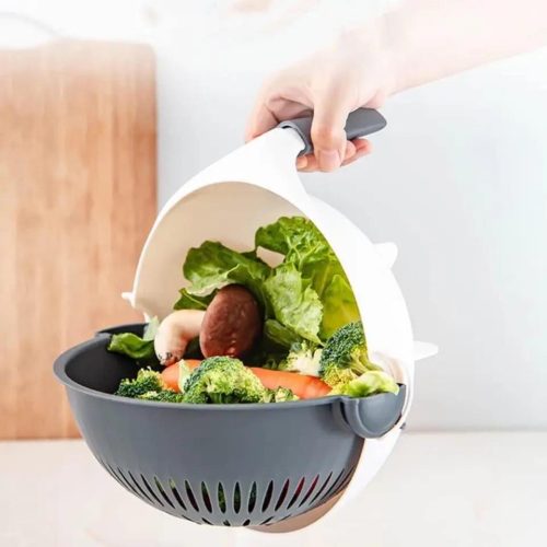 WET BASKET VEGETABLE CUTTER BOWL 9 IN 1 AYM Code:-7954