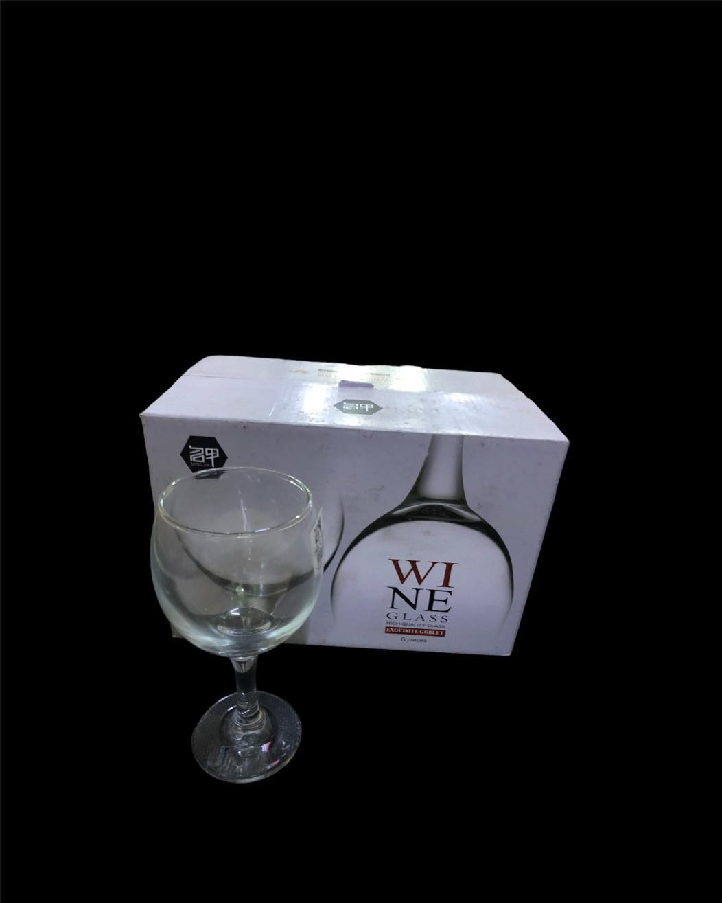 WINE GLASS 6011 380ML 6PCS Size:-300ML /7*16Cm Code:-4768-6