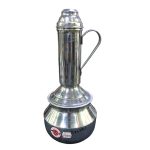 MARC ALUMINIUM PITTU BAMBOO HANDLE SMALL Code:-8604