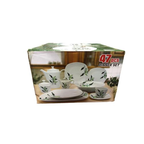 DINNER SET R.F 47PCS SQUARE Code:-12839