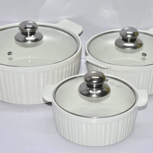 CERAMIC SOUP POT SET SMALL 1 Pcs Code:-12570