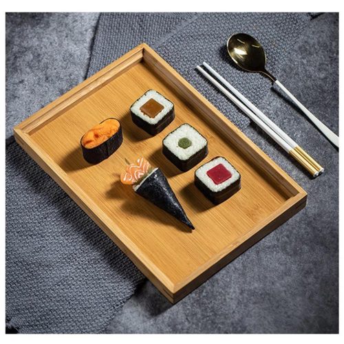 BAMBOO WOODEN TRAY W/O 1 28*19CM  Code:-12317