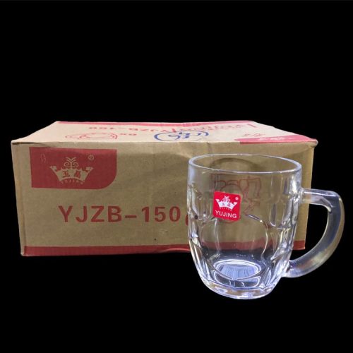 GLASS MUG 250ML YJZB-150 1 Pcs Code:-12016