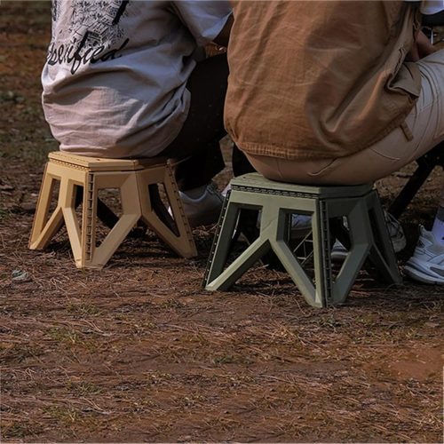 Portable Folding Stool Durable Traveling Camping Chairs Fishing Foldable Square Campstool Outdoor Trave Accessories Camp Chair - 12970