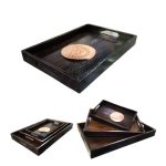 SANGA WOODEN TRAY L 47*31.5 CM Code:-12670