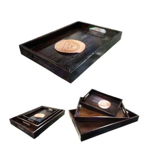 SANGA WOODEN TRAY S 31.5*21.5 CM Code:-12668