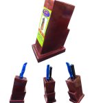 Knife holder wooden - 8097