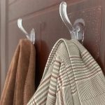 Adhesive Transparent Seamless Hooks Practical Hooks Hanger with Double Hooks Reusable  for the 4pcs . . . Name:-MINHAO HOOK 3KG 4PCS  Code:-13106