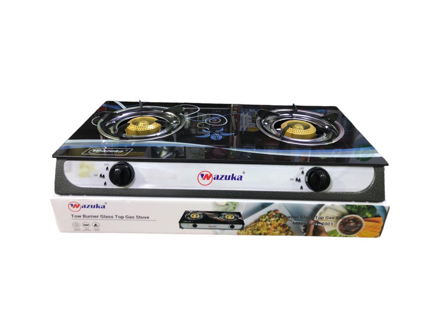 GAS COOK DOUB GLASS WAZUKA GT-2001 Code:-3399