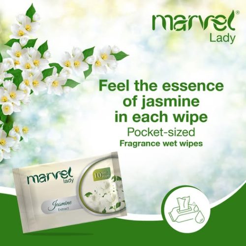 Marvel Lady Jasmine Wet Wipes -10pcs - 7905