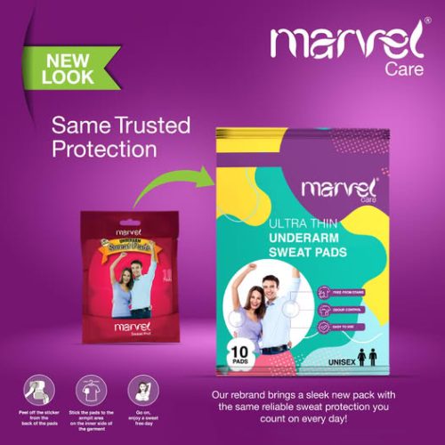 Marvel Underarm Sweat Pads - 10 Pads