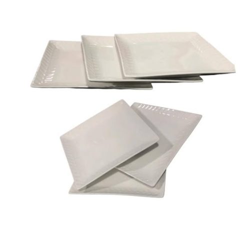 CERAMIC SQ PLATE 20*20 CM Size:- 20*20 CM Code:-13556