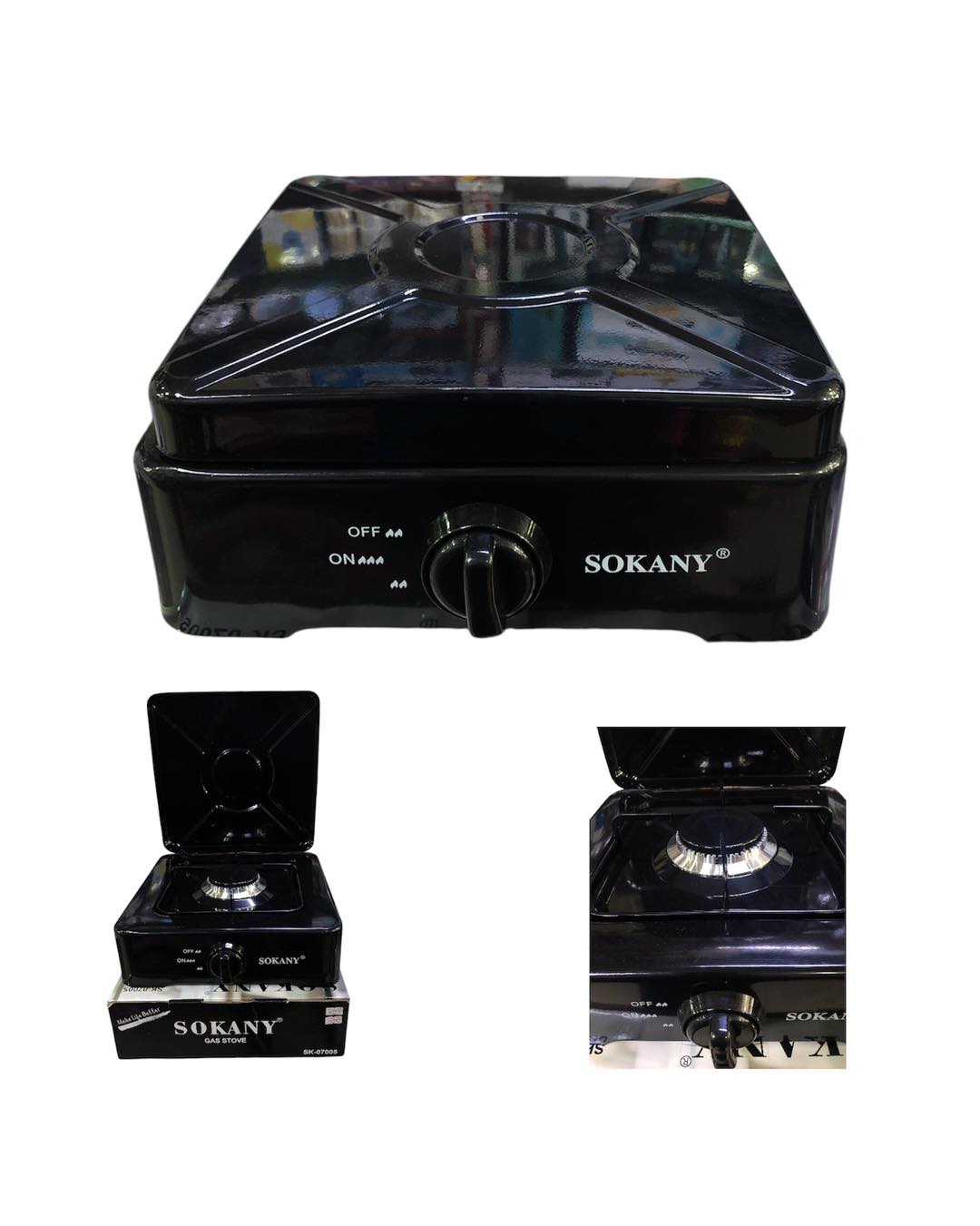 Sokany 1 Burner Gas Stove SK-07005 -13783 - Image 2