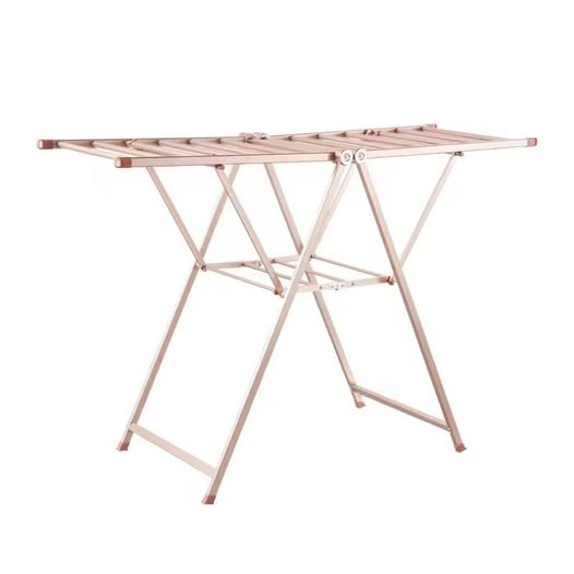 Cloth rack Home Foldable Standing Cloth Rack Aluminium Pink Colour -4120
