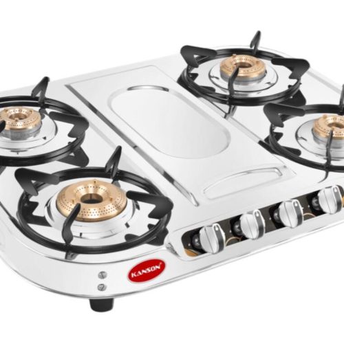STAINLESS STEEL GAS COOKER 4 BURNER-13780