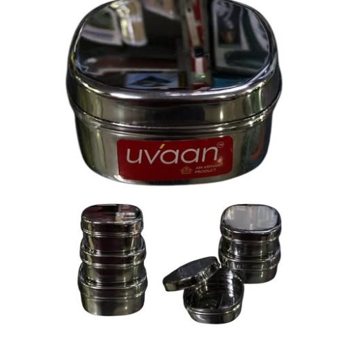 JVL S/STEEL SQ TIFFIN BOX 3PCS Code :-13814