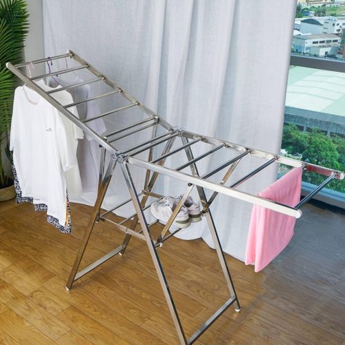 Cloth rack Foldable Stainless Steel Cloth Drying -12461