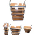 shoe rack Multifunctional 5 Tier wooden base organizer, strong metal shelf (FLAT)-13563