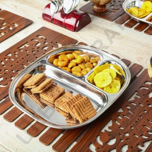 SILVER DYNASTICK PLATE L 29*25CM Code:-13725