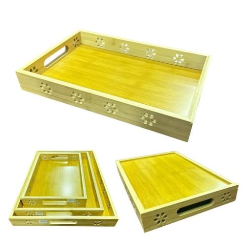 WOODEN TRAY CRAFT LARGE Code:-13867