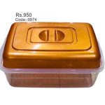 PLASTIC BREAD BOX AJ349 (34*24*15CM) Code:-9974