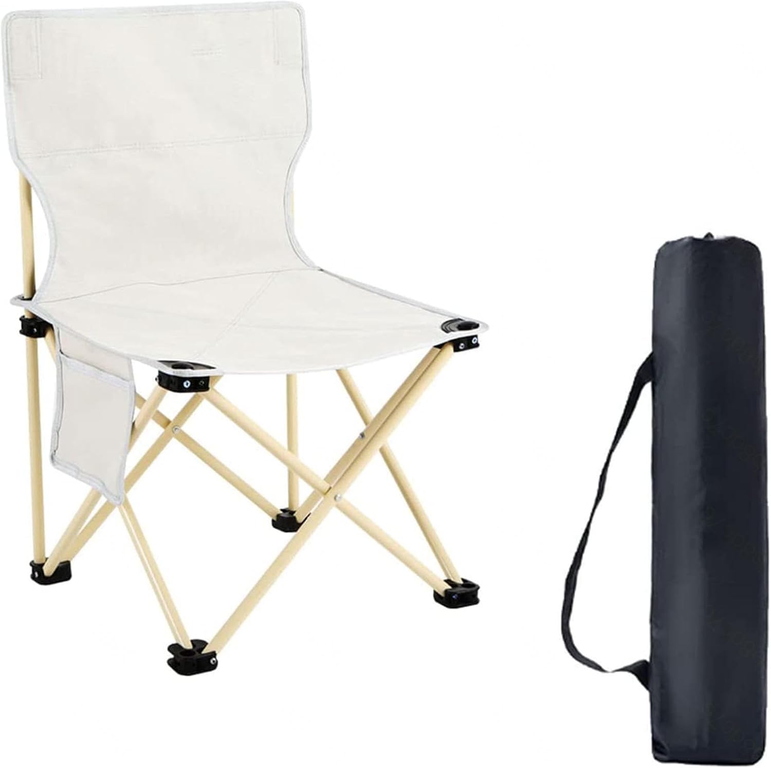 Folding Chair,Folding Chair for Camping,Portable Lightweight Camp Chair, Outdoor Lawn Chair with Carry Bag Steel-2757