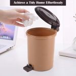 Mini Small Size Used For Kitchen, Office, Car Plastic Small Pedal Dustbin-13925
