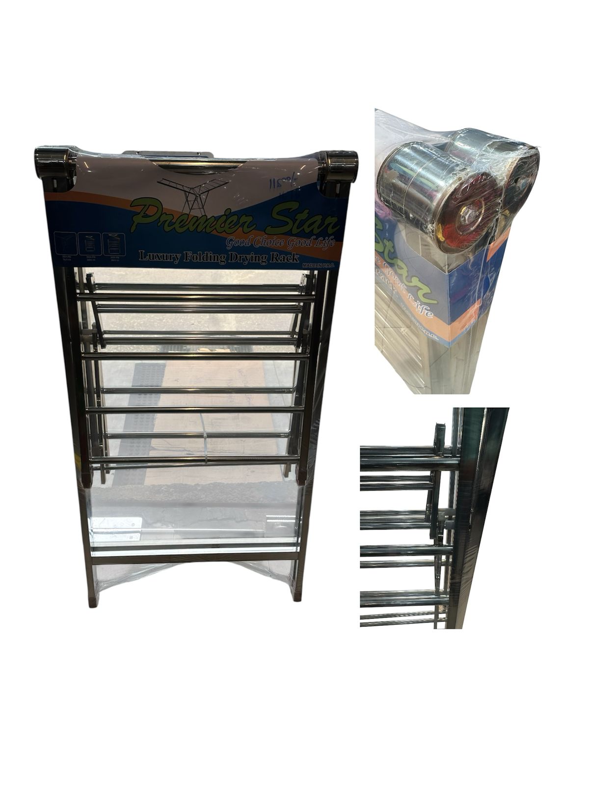 Cloth rack Stainless Steel Cloth Heavy Rack- 1676 - Image 2