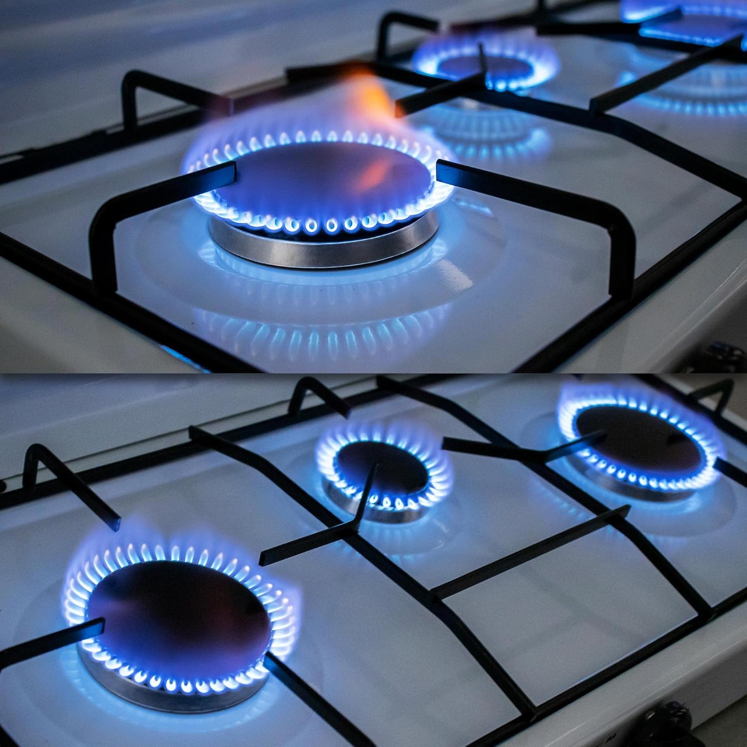 Gas Stove, 3 Burner Camping Stove Gas Portable, with Safety Lid, Stainless Steel Tabletop Gas Cooker, Adjustable Temperature Control, Automatic Ignition, LPG Dedicated -GAS COOK 3 BURNER SOKANY SK-07003 - Image 2