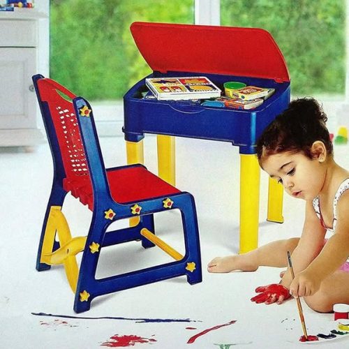 KIDS DESK AND CHAIR NILKAMAL APPLE Code:-1501