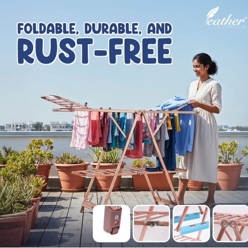 Aluminium Clothes Drying Rack - 15 Meter -14150