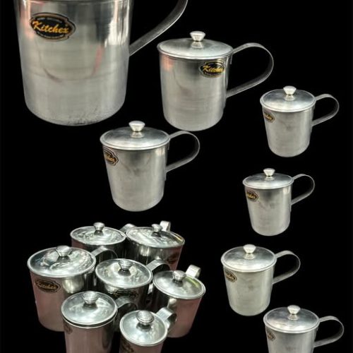 SILVER JUG SET Size:-7cm/8cm/9cm/10cm/11cm/12cm/13cm Code:-9924