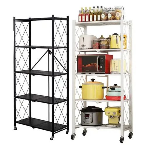 5 LAYER KITCHEN RACK HEAVY HQ Colour:-WHITE / BLACK